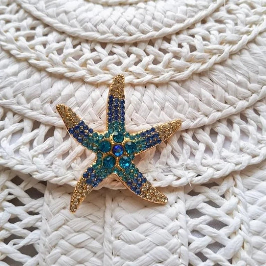 OE! Playa pochette in paglia con spilla removibile artigianale