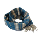 Carica l'immagine nel visualizzatore di Gallery, sciarpa scozzese in lana merino petrolio