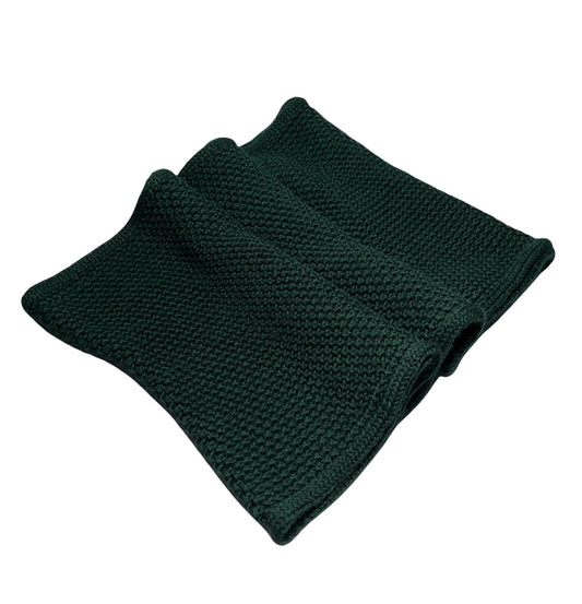 Scaldacollo in lana -grana di riso- Verde
