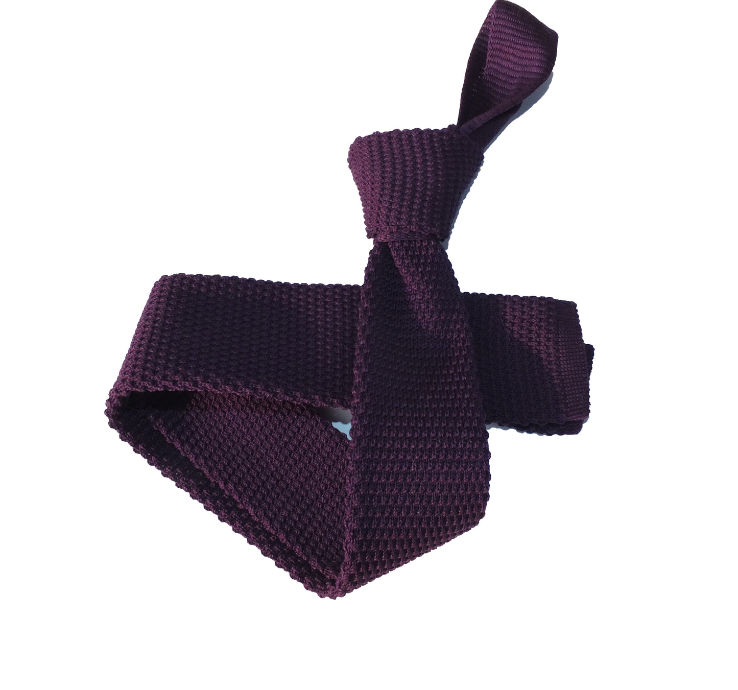 Cravatta a maglia in cotone- Tinta Unita