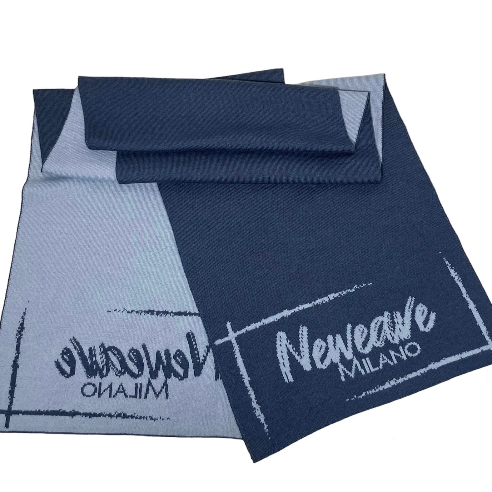 Sciarpa Neweave Milano in lana - Blu Chiaro/Azzurro