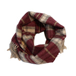Charger l&#39;image dans la galerie, Echarpe tartan - 100% laine mérinos - Bordeaux
