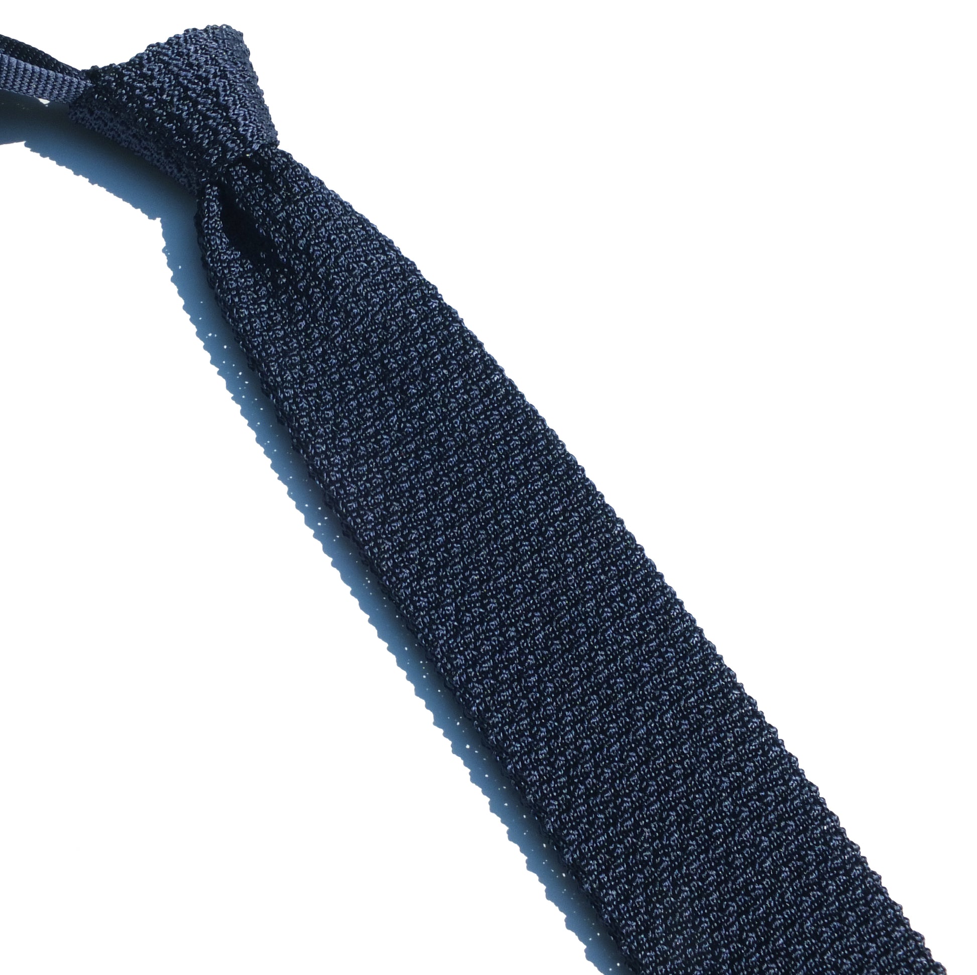 cravatta in maglia di seta blu
