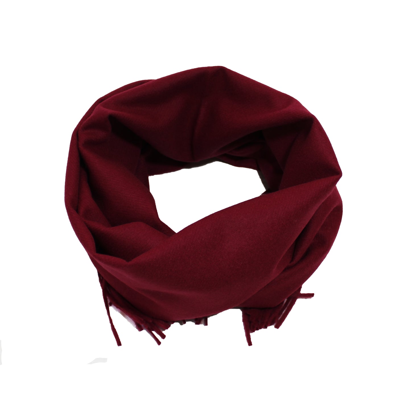 sciarpa tinta unita lana merino bordeaux