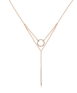 Collana con cerchio e barra