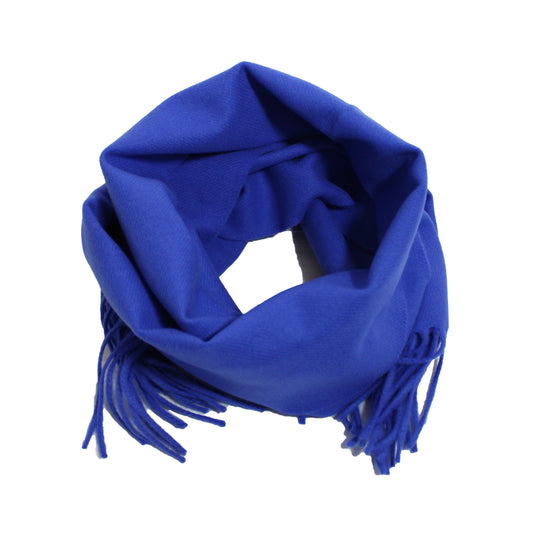 sciarpa tinta unita lana merino blu chiaro