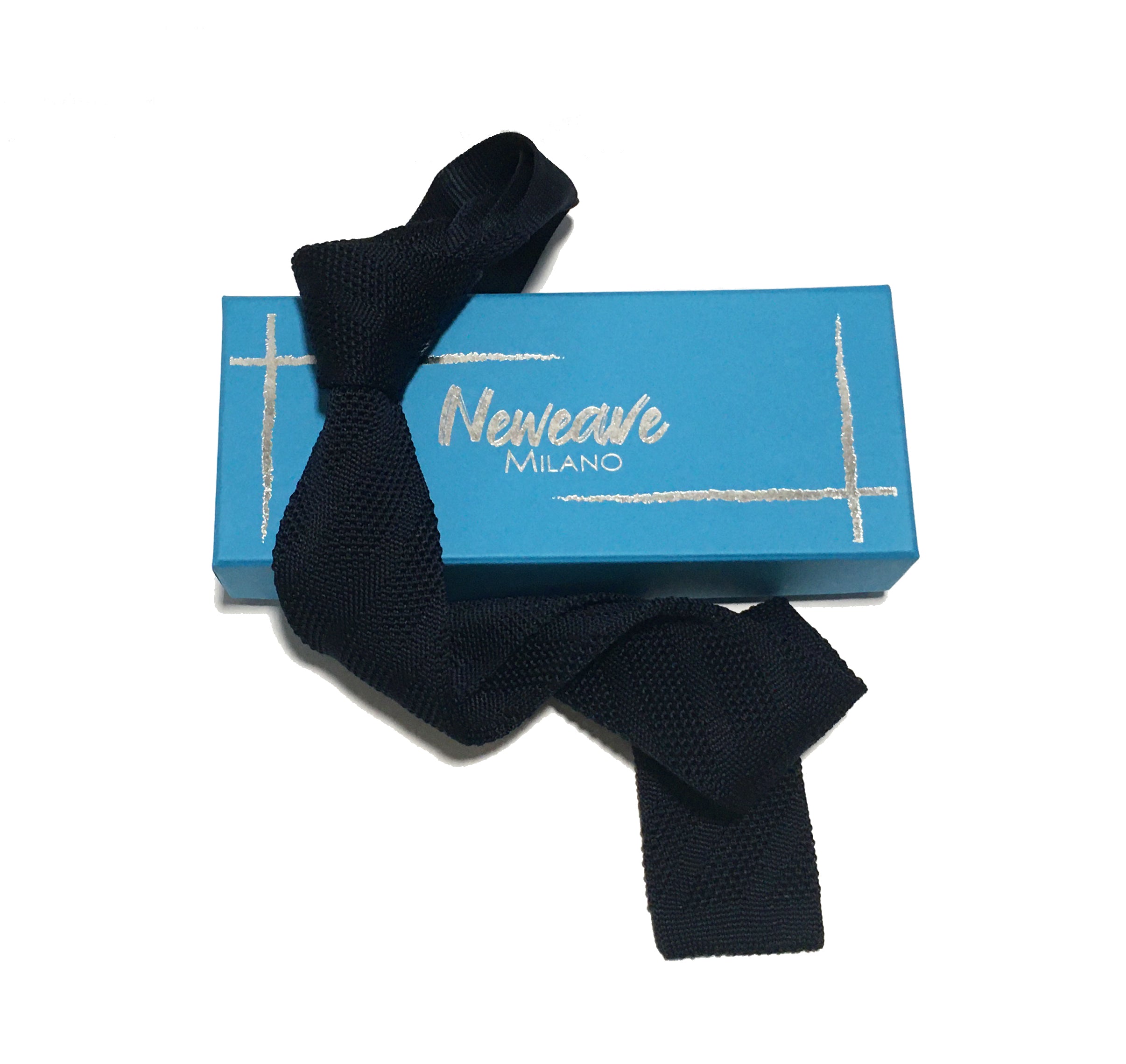 Cravatta a maglia righe diagonali - Seta