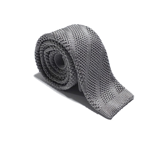 Cravatta a maglia righe diagonali - Seta