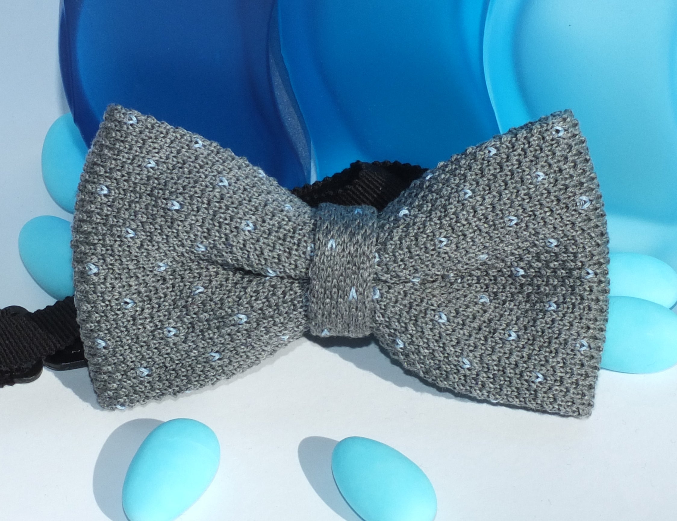 Papillon in maglia a pois - 100% Cotone