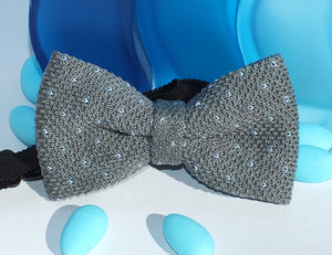 Papillon in maglia a pois - 100% Cotone