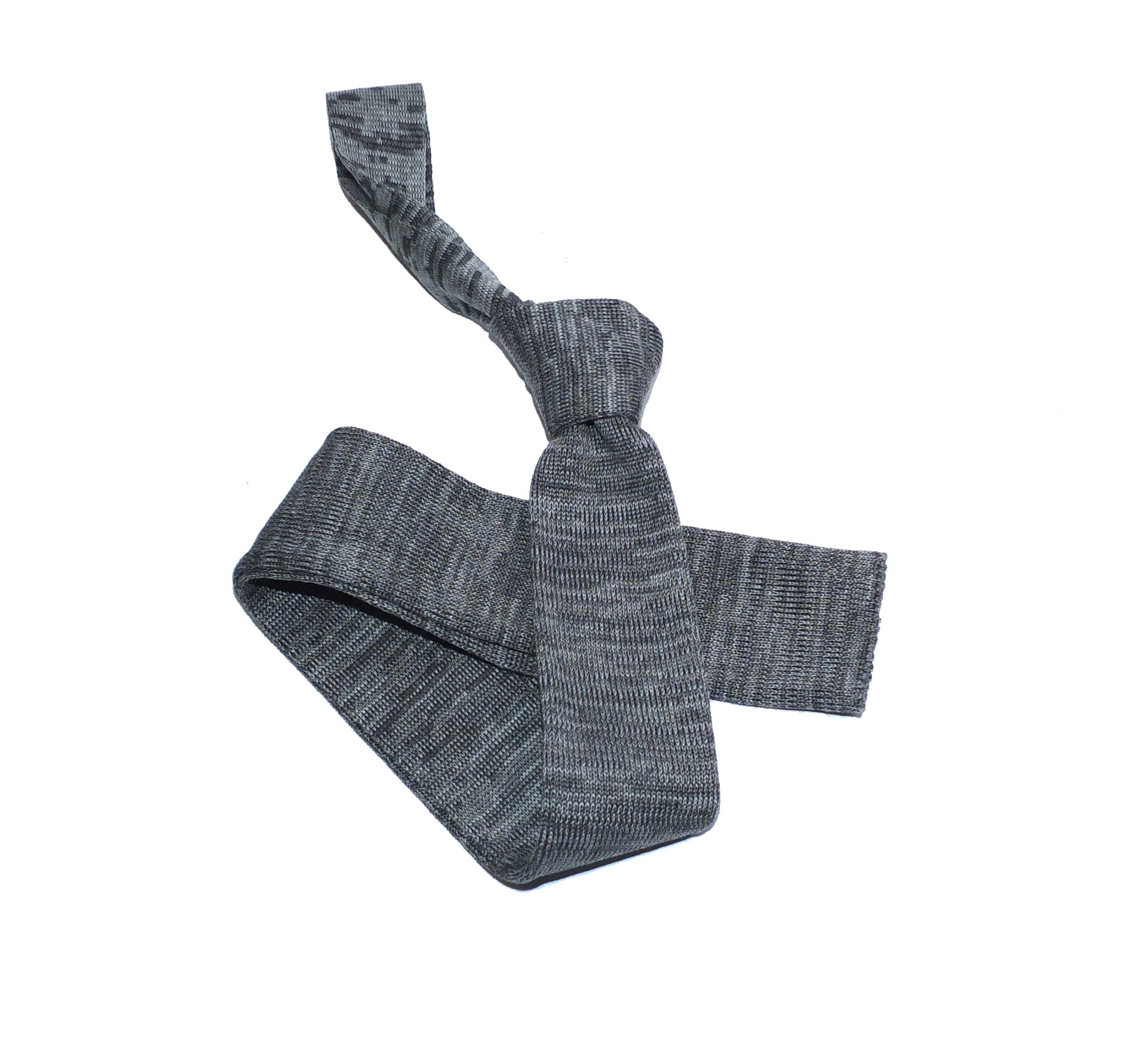 Cravatta a maglia in Cotone a fantasia Mouliné
