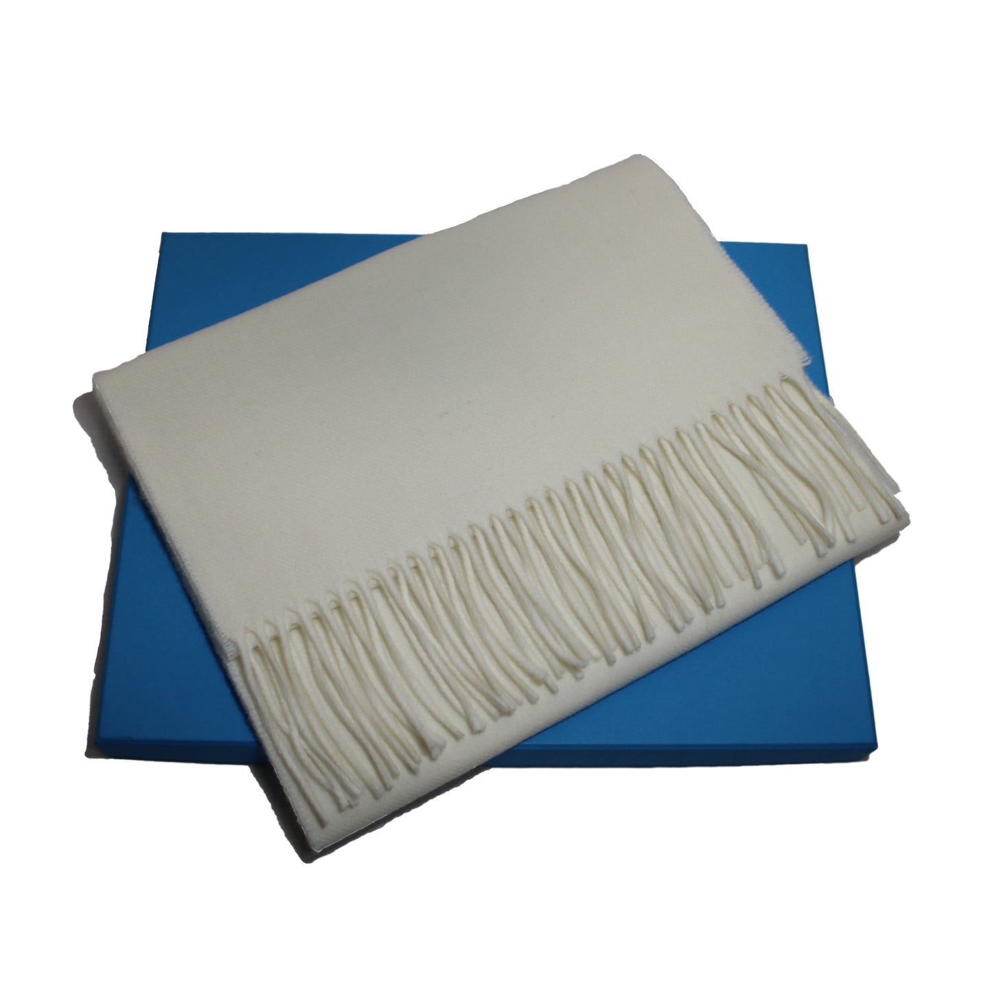 Echarpe unie - 100% Laine Mérinos - Crème