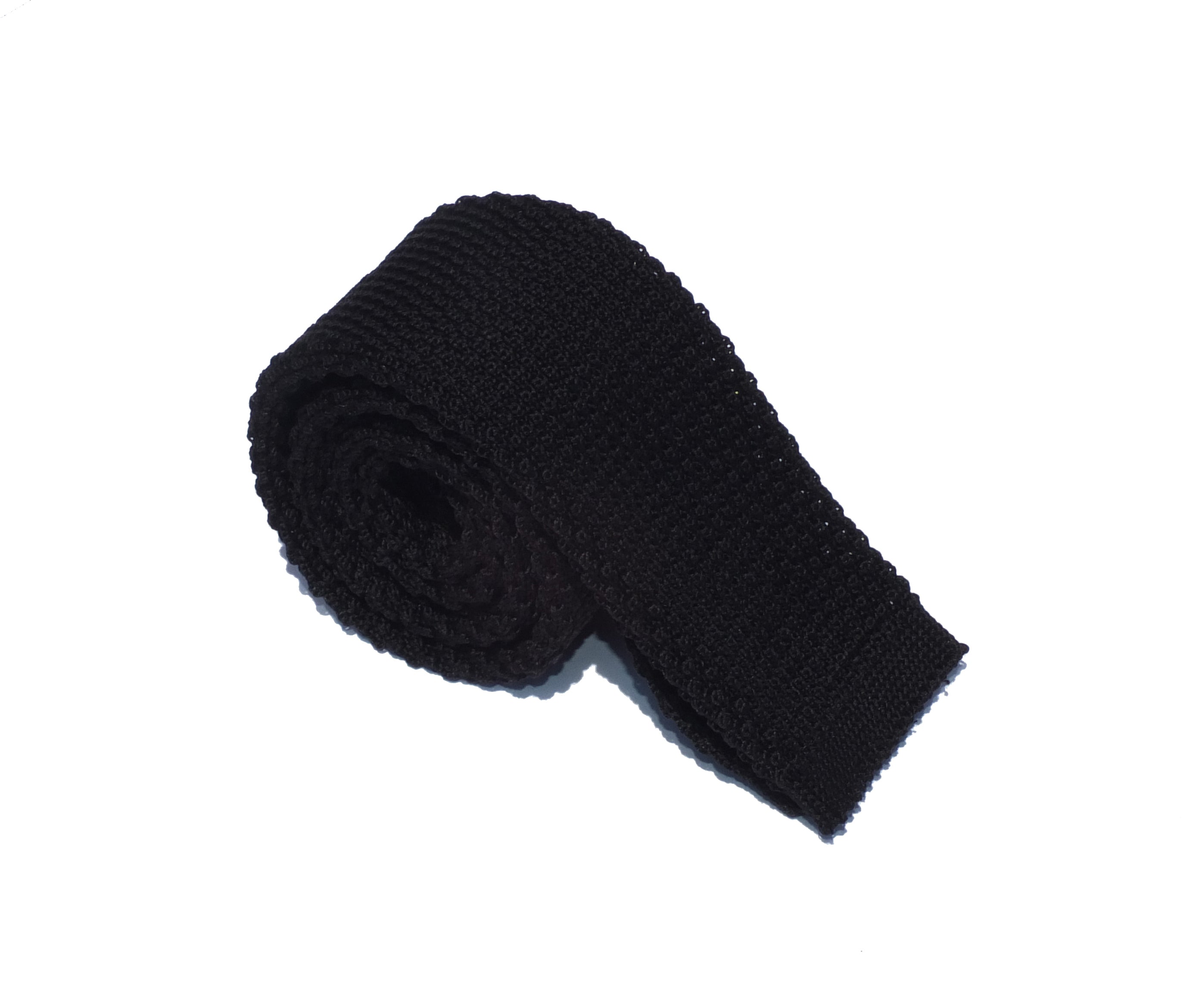 Cravatta a maglia in cotone- Tinta Unita