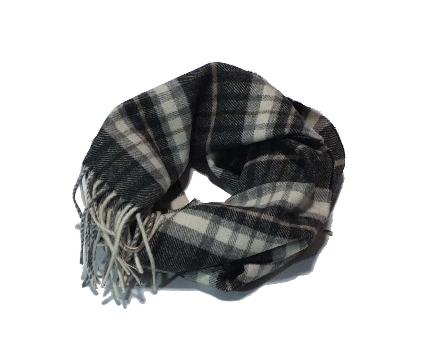 Sciarpa Scozzese -100% Lana Merino- Nero