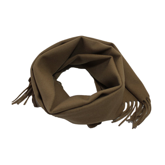 Echarpe unie - 100% laine mérinos - Noyer