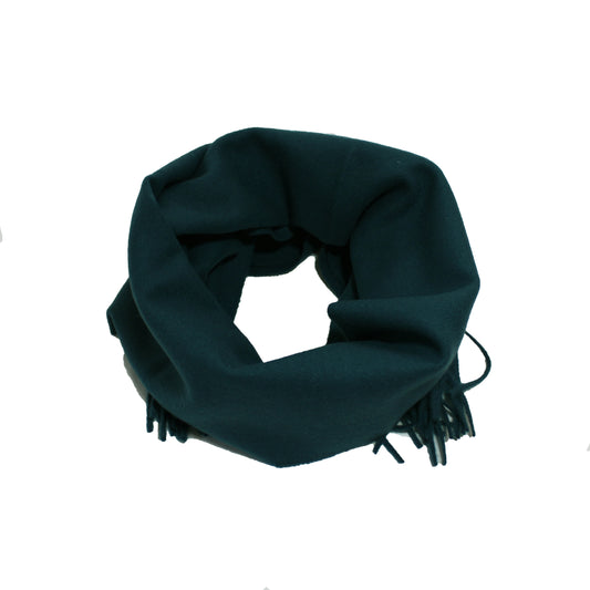 Écharpe de couleur unie - 100 % laine mérinos - Bleu sarcelle