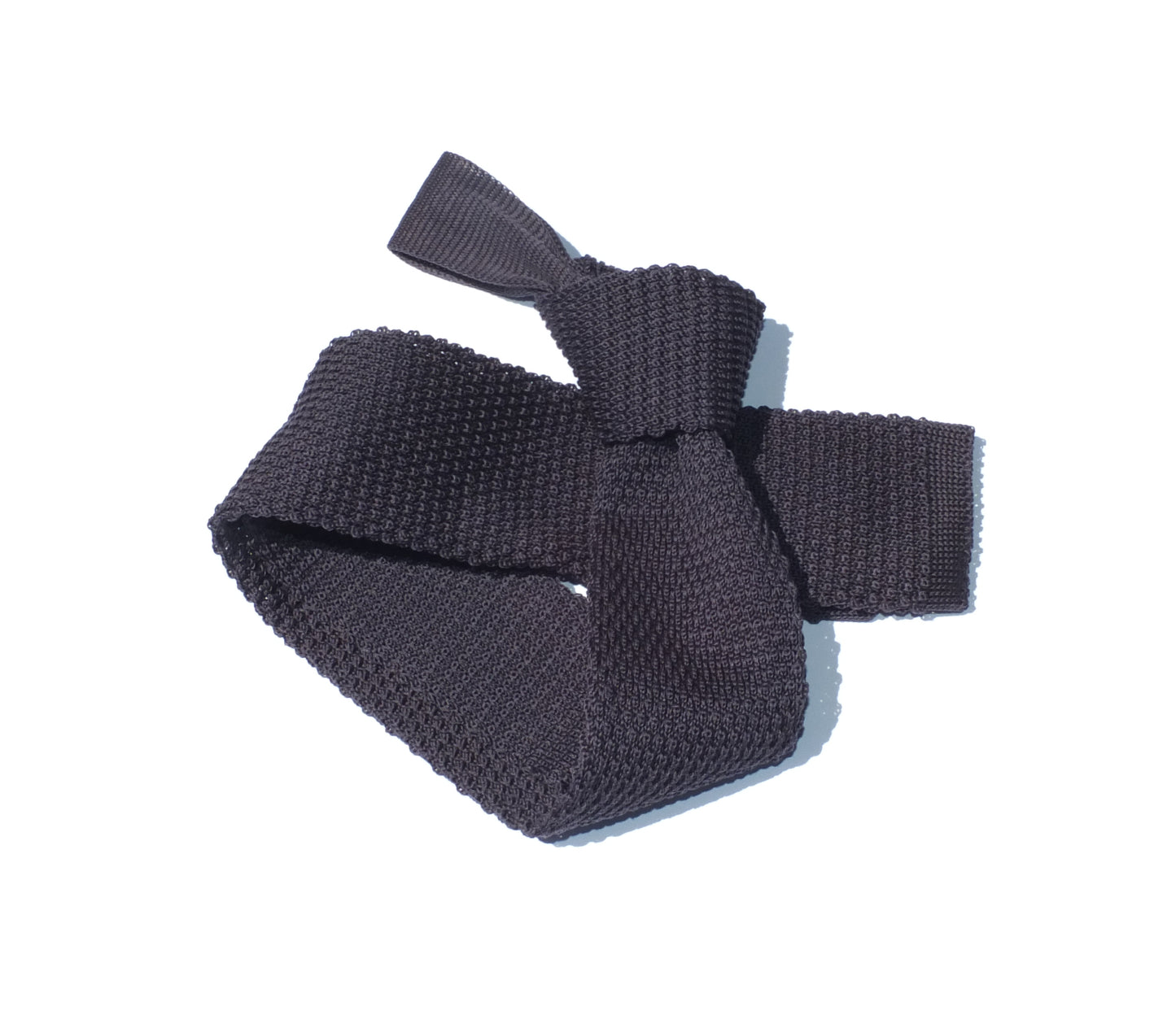 Cravatta a maglia in cotone- Tinta Unita