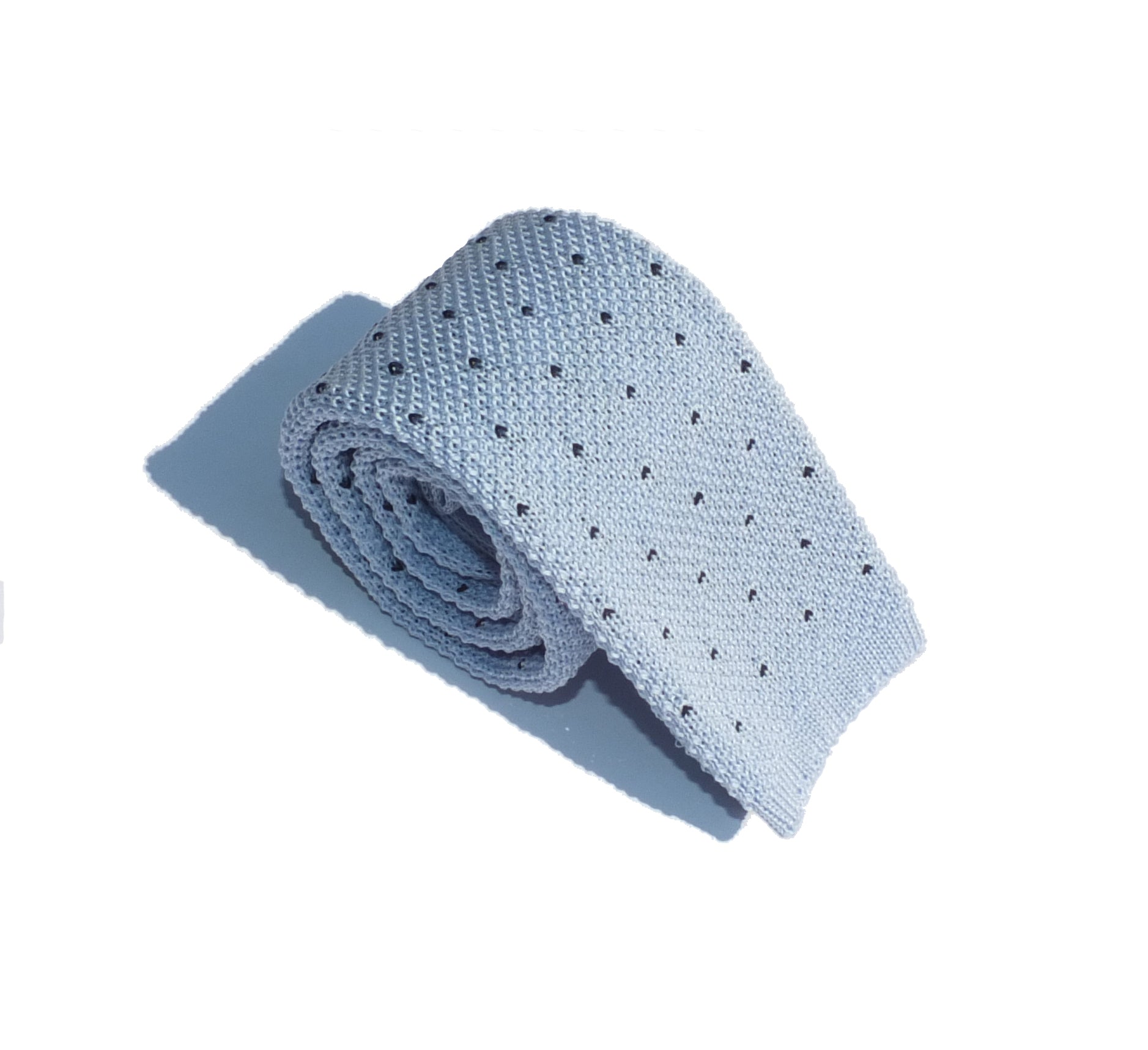 Cravatta in maglia a pois