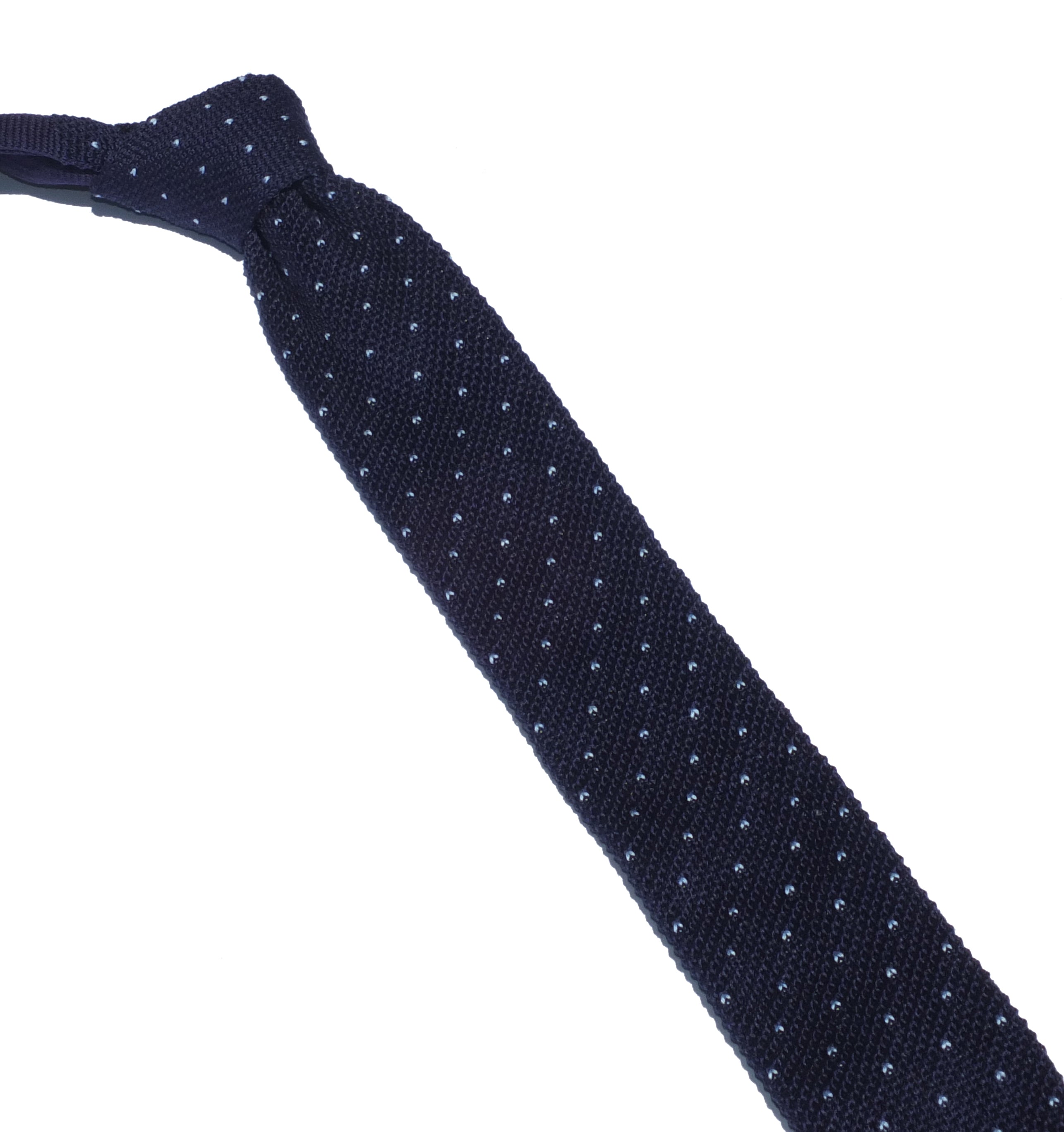 Cravatta in maglia a pois