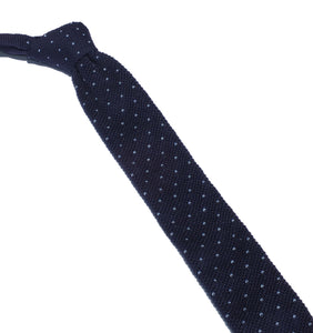 Cravatta in maglia a pois