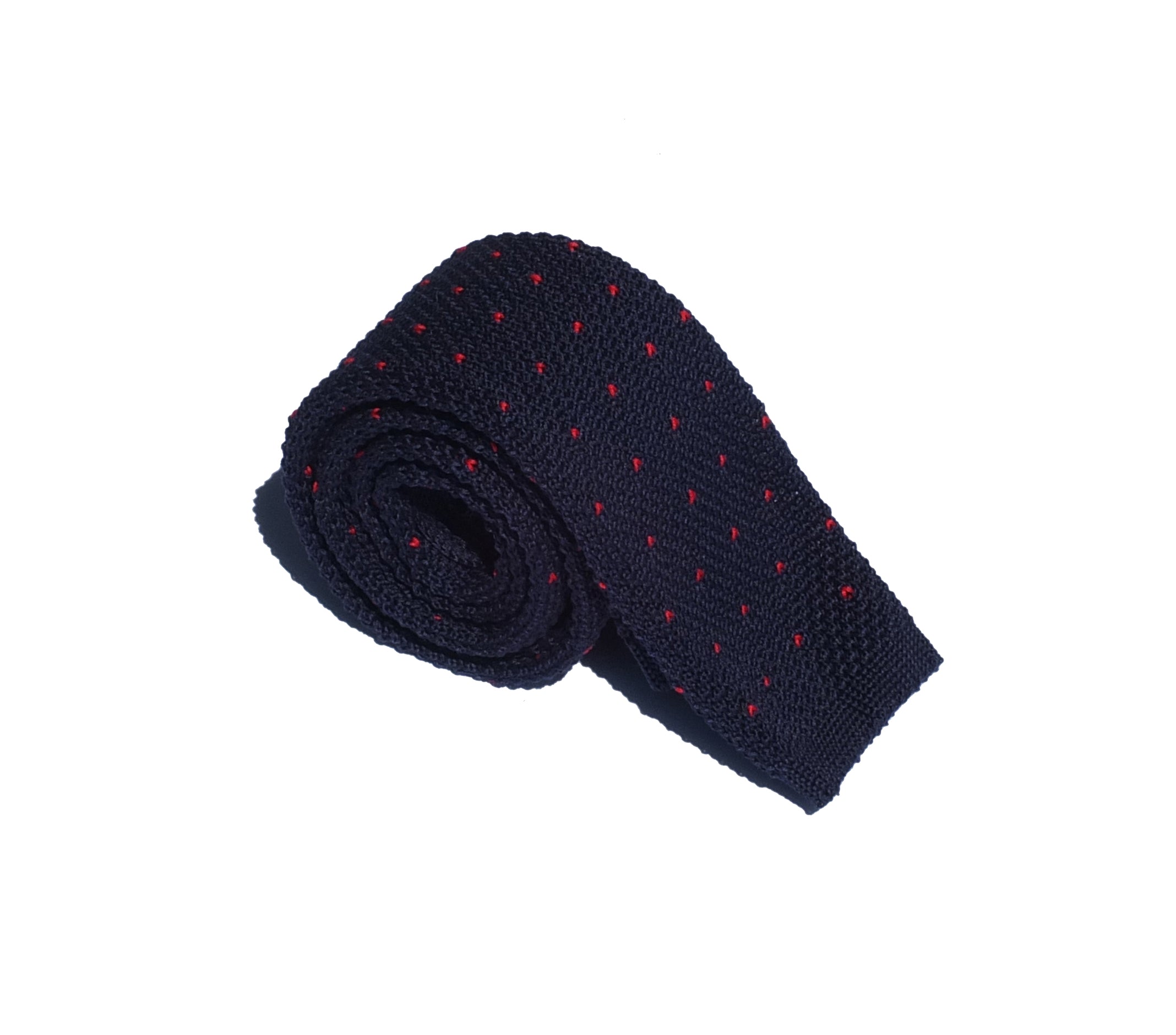 Cravatta in maglia a pois