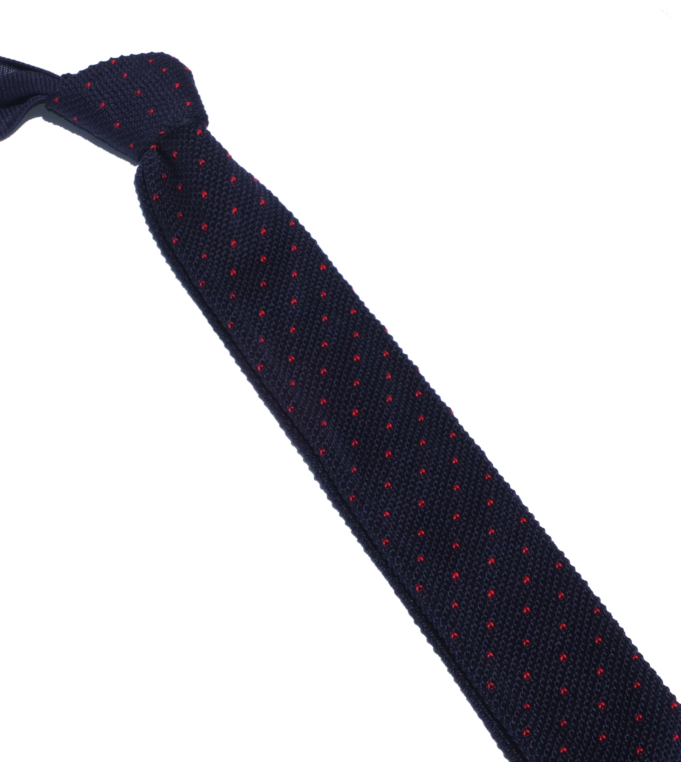 Cravatta in maglia a pois