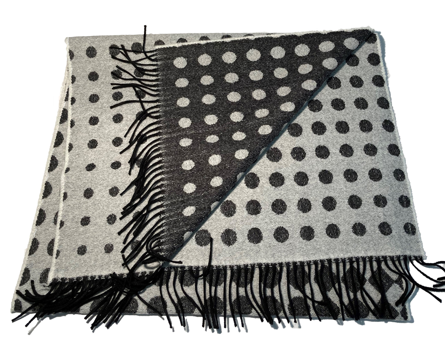 Echarpe/Etole - 100% Laine Mérinos - Pois