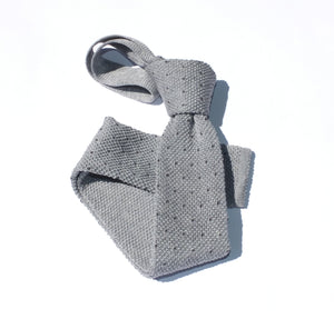 Cravatta in maglia a pois