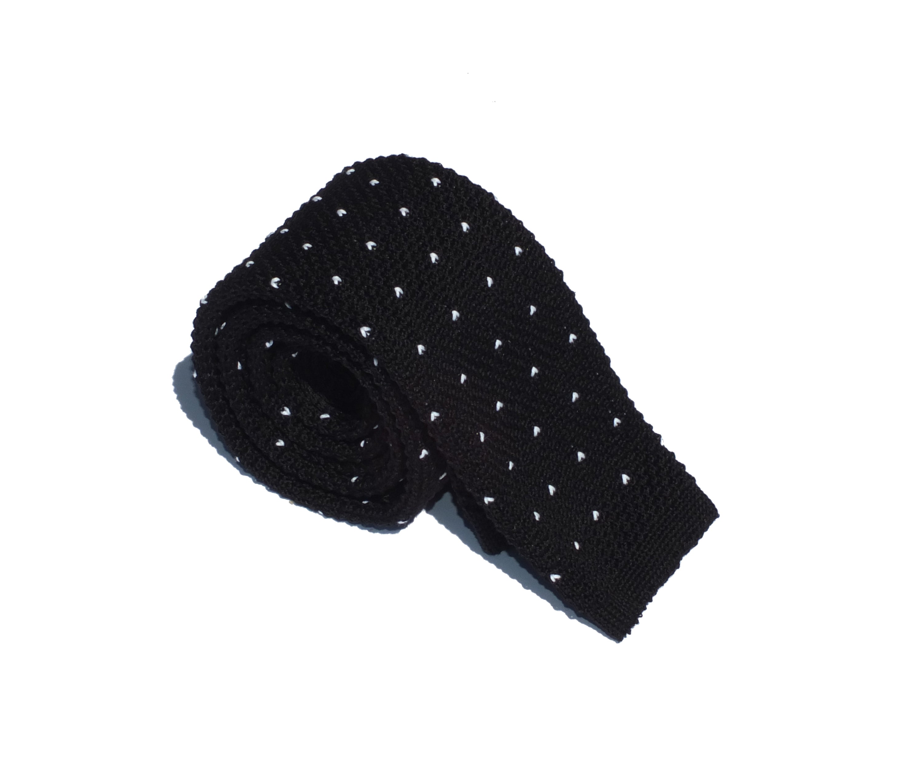 Cravatta in maglia a pois