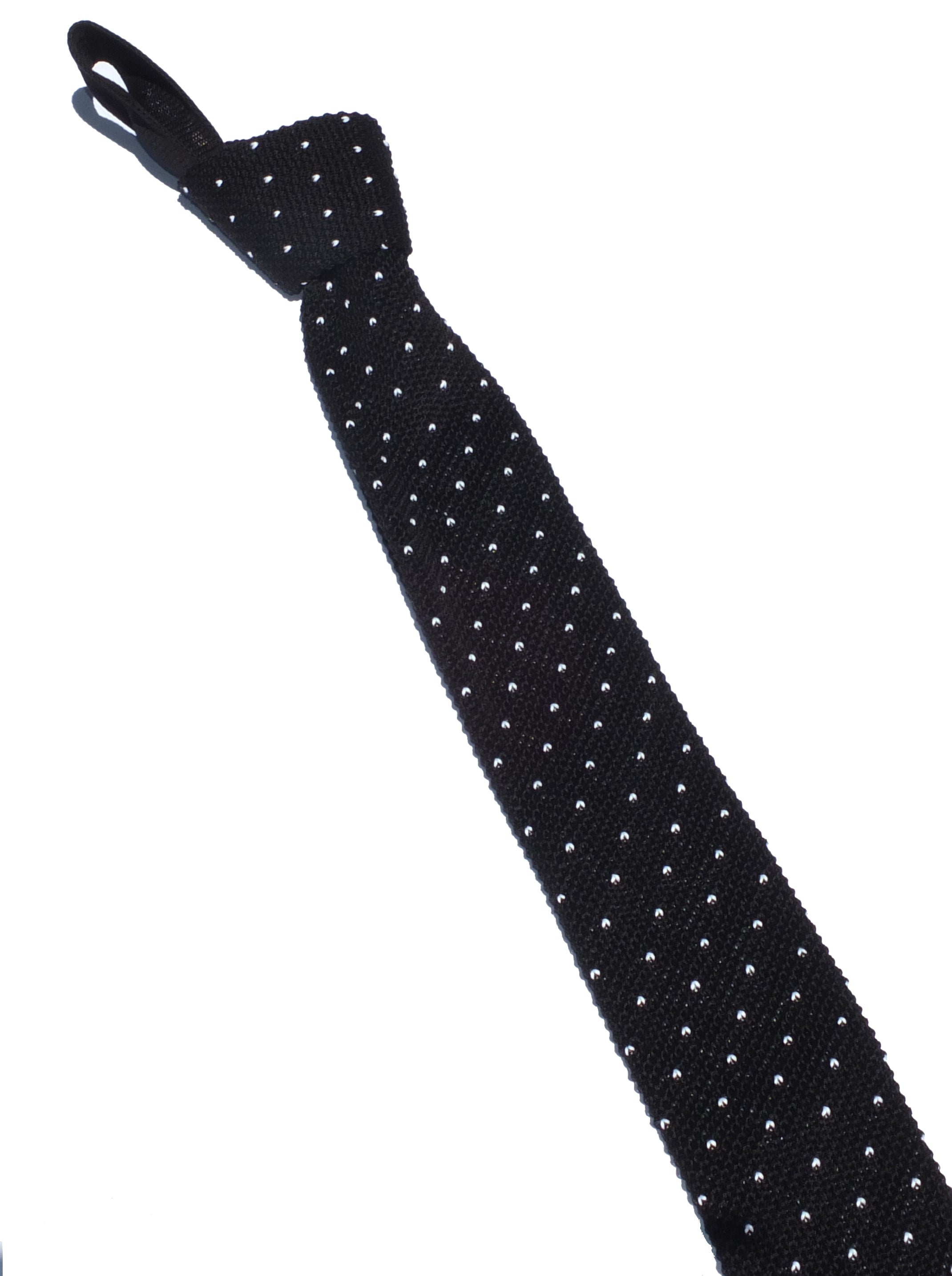 Cravatta in maglia a pois