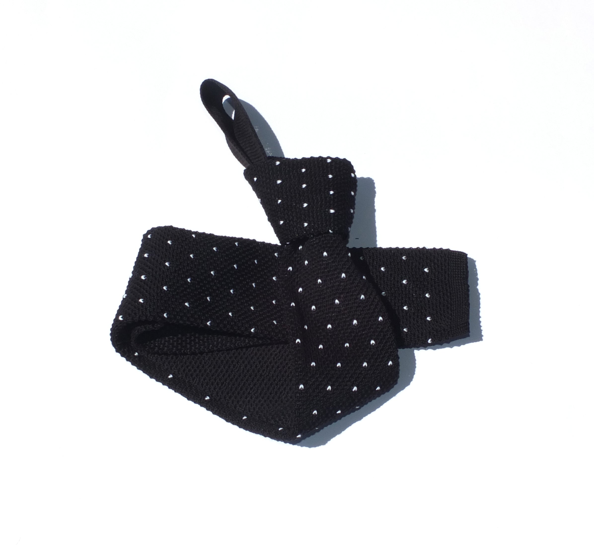 Cravatta in maglia a pois