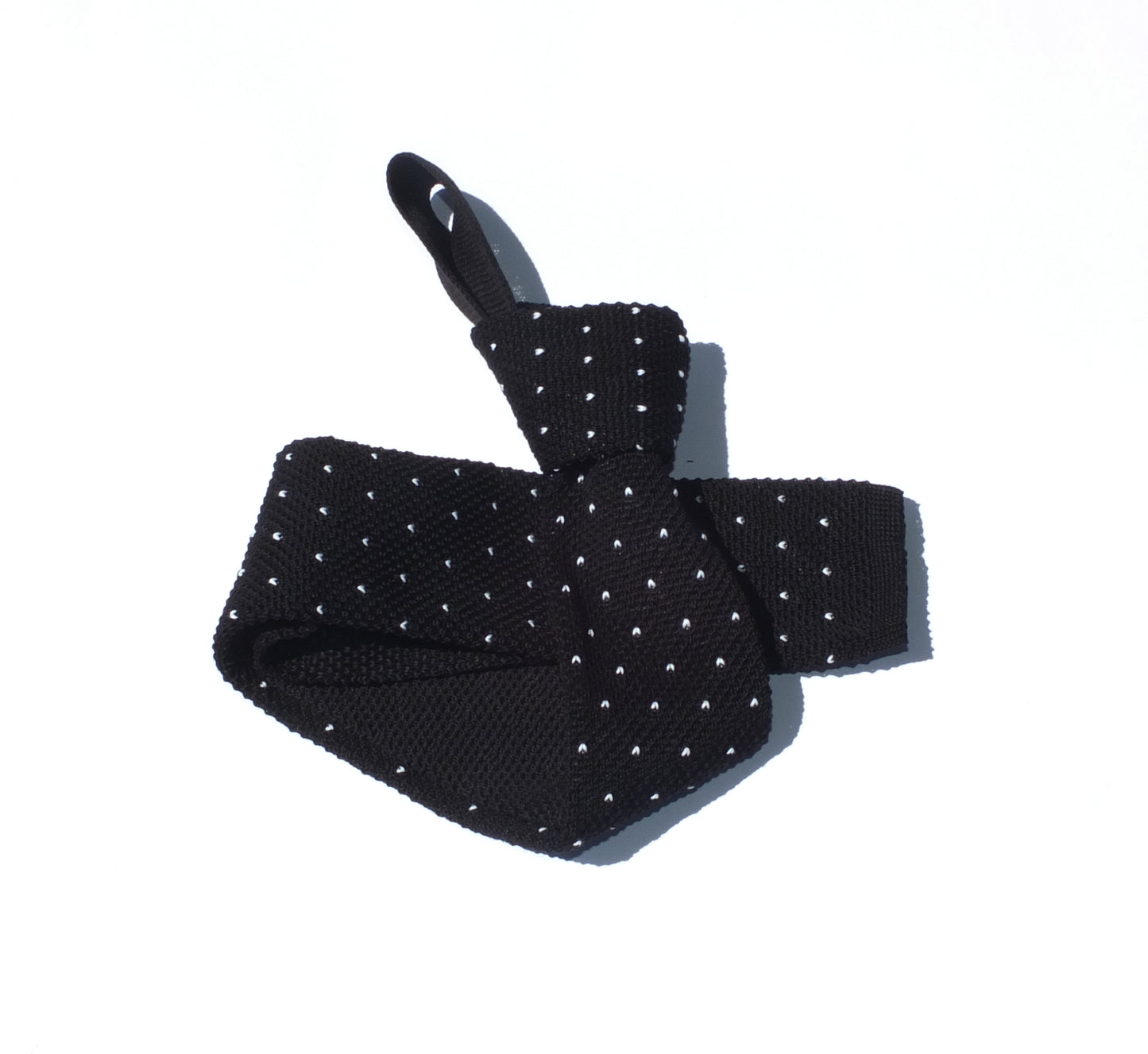 Cravate en maille à pois