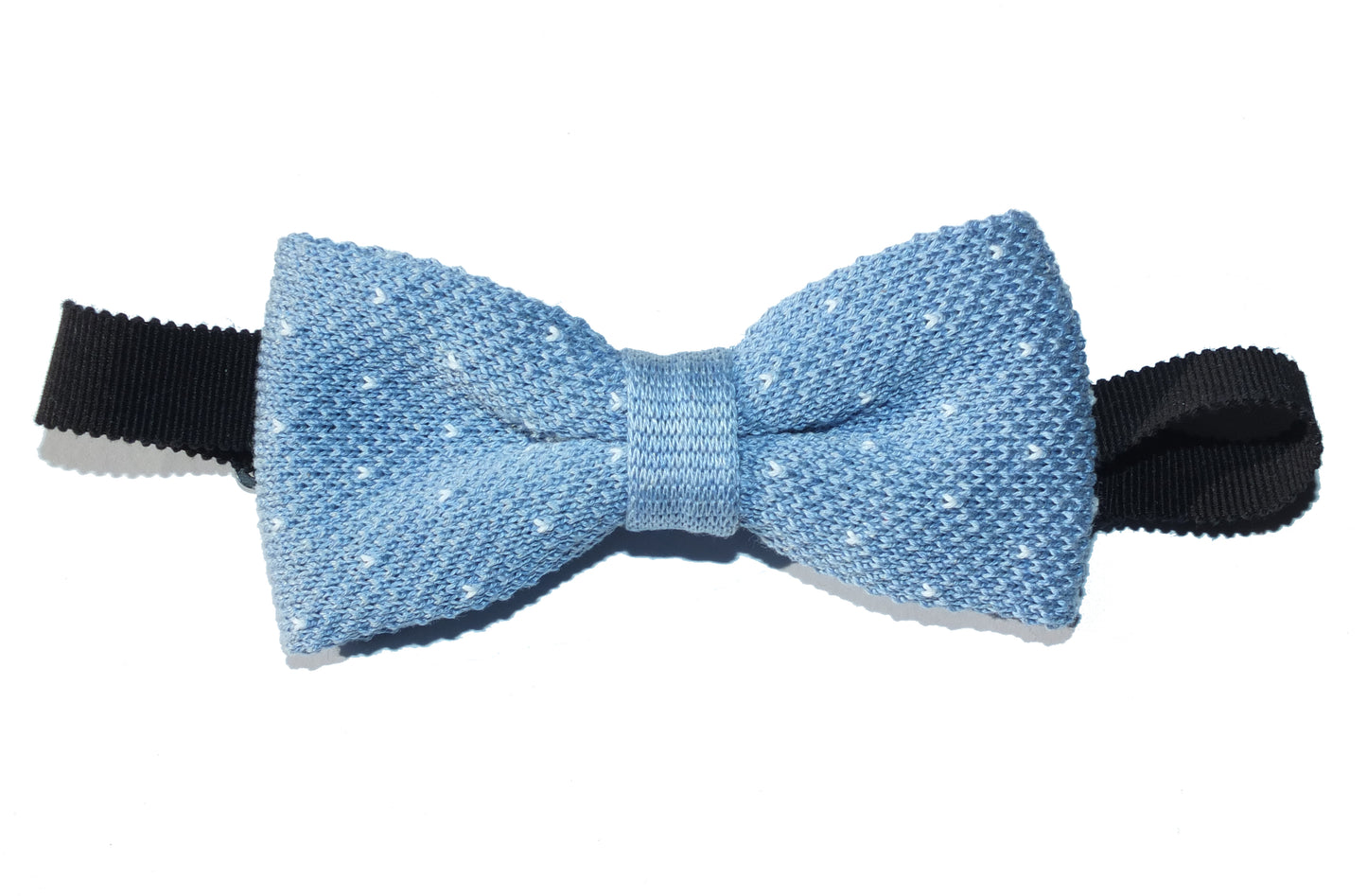 Noeud papillon en maille à pois - 100% Coton