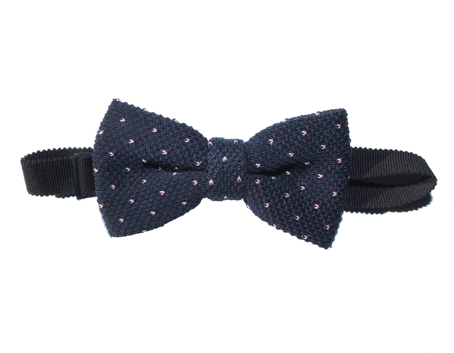 Noeud papillon en maille à pois - 100% Coton