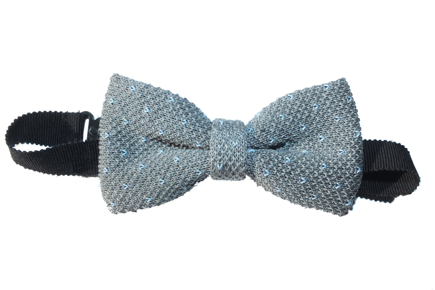 Noeud papillon en maille à pois - 100% Coton