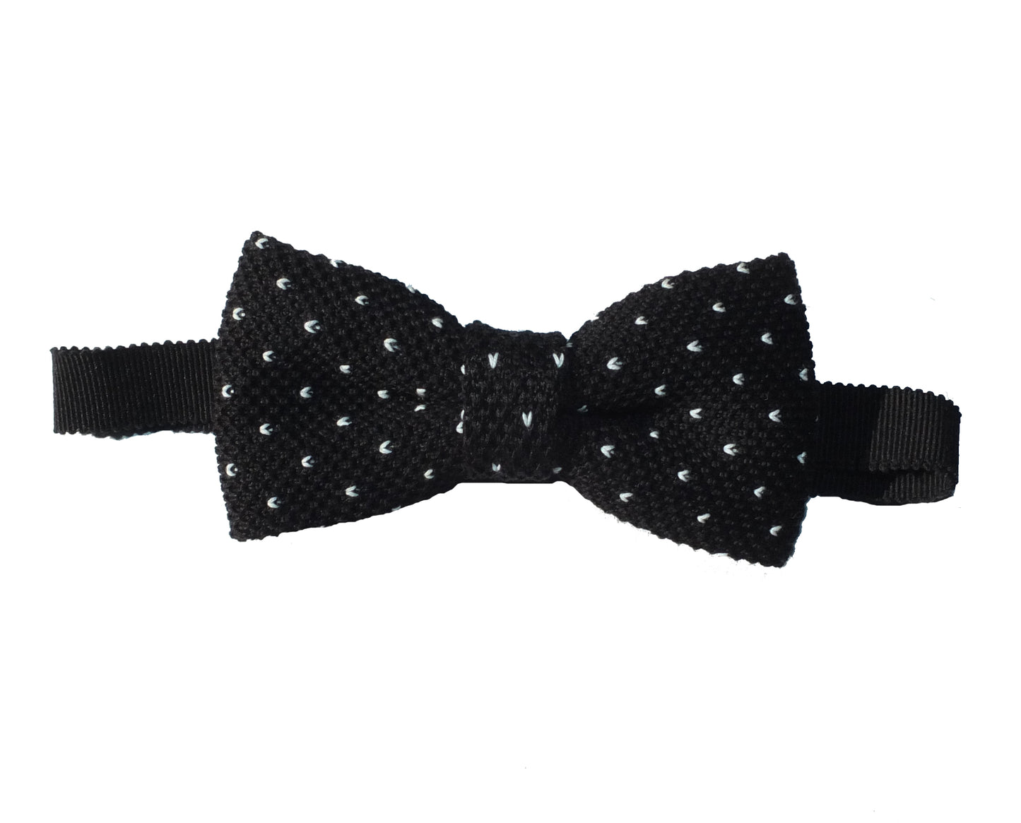 Noeud papillon en maille à pois - 100% Coton