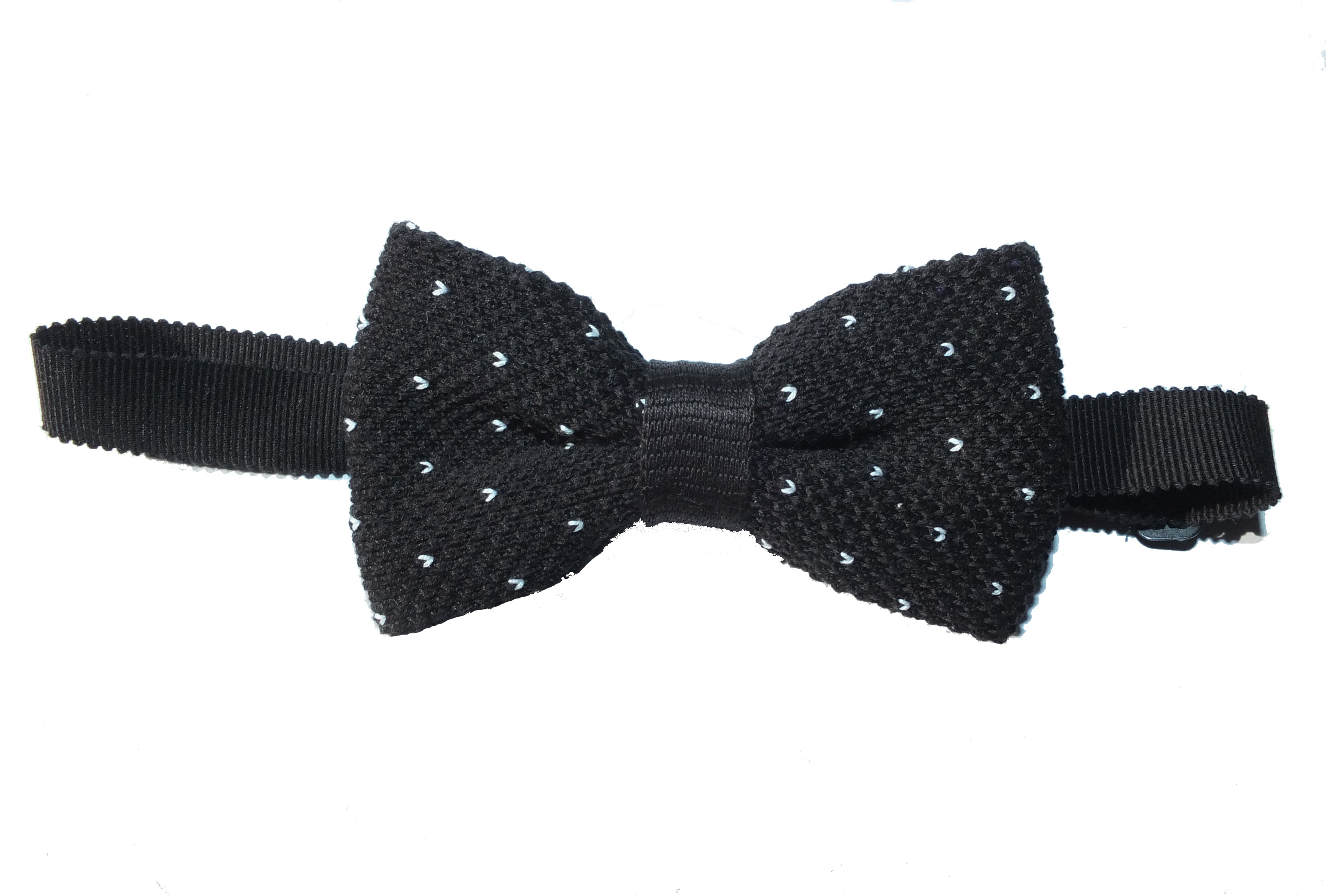 Papillon in maglia a pois - 100% Cotone