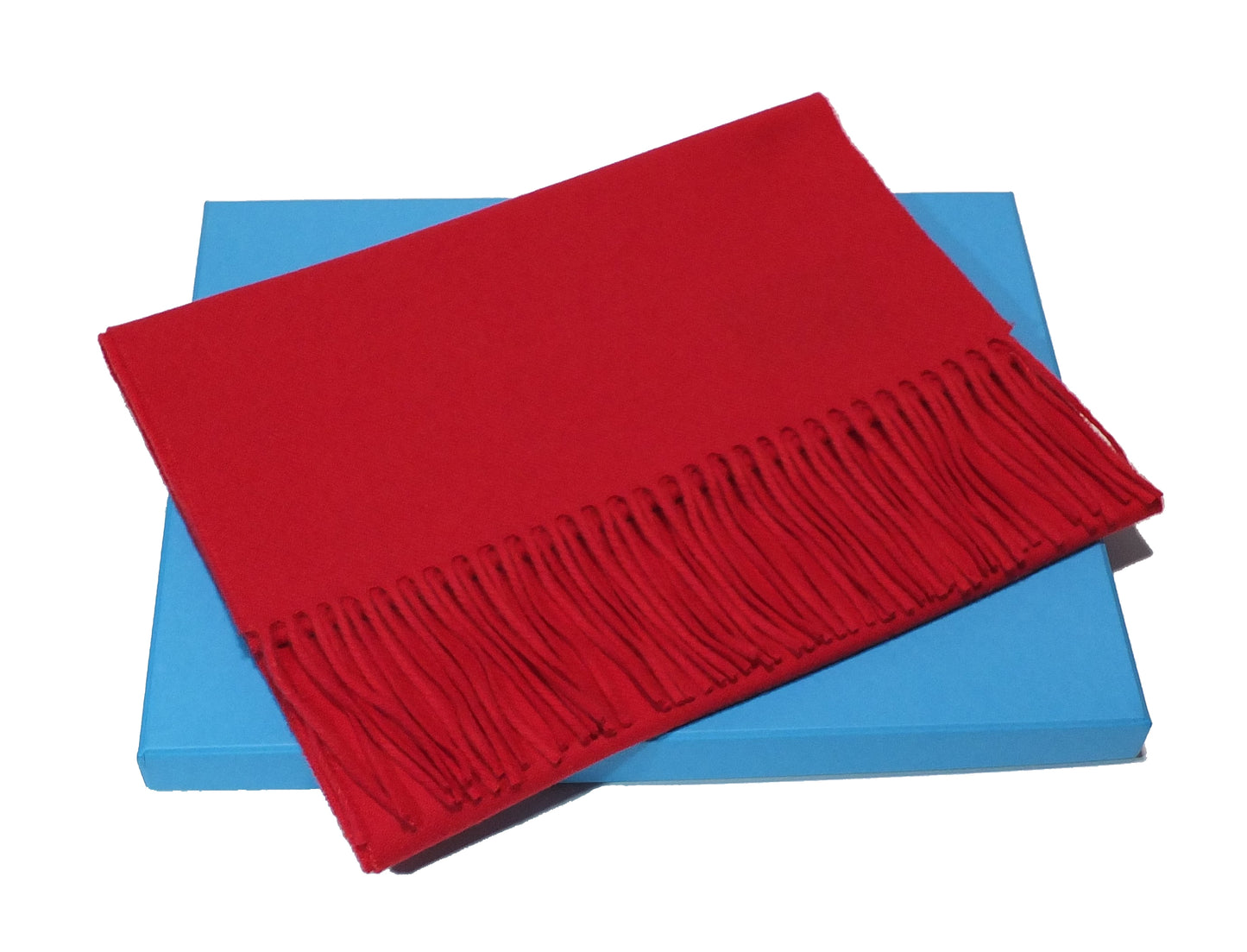 Echarpe unie - 100% laine mérinos - Rouge