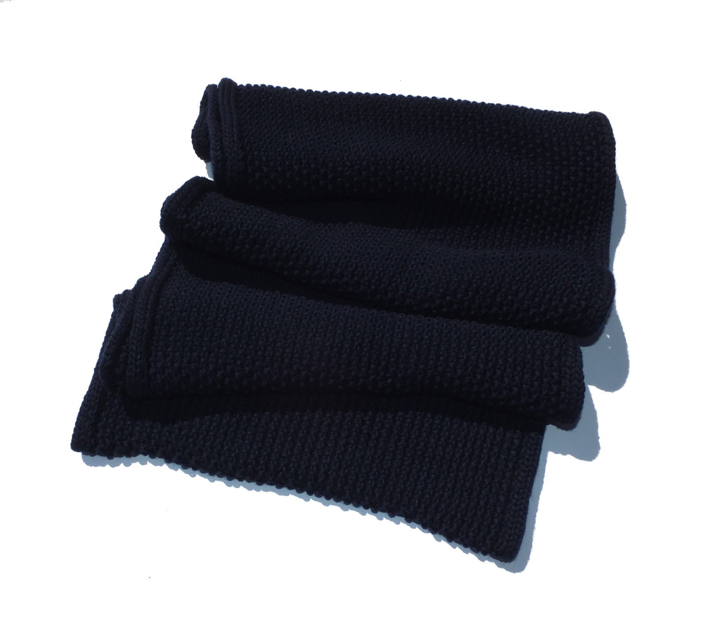 Écharpe tube en laine - grain de riz - Nuit