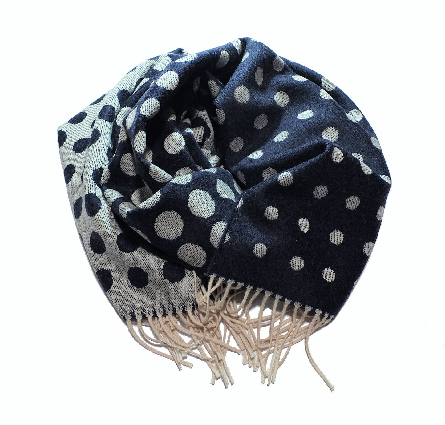 Echarpe/Etole - 100% Laine Mérinos - Pois