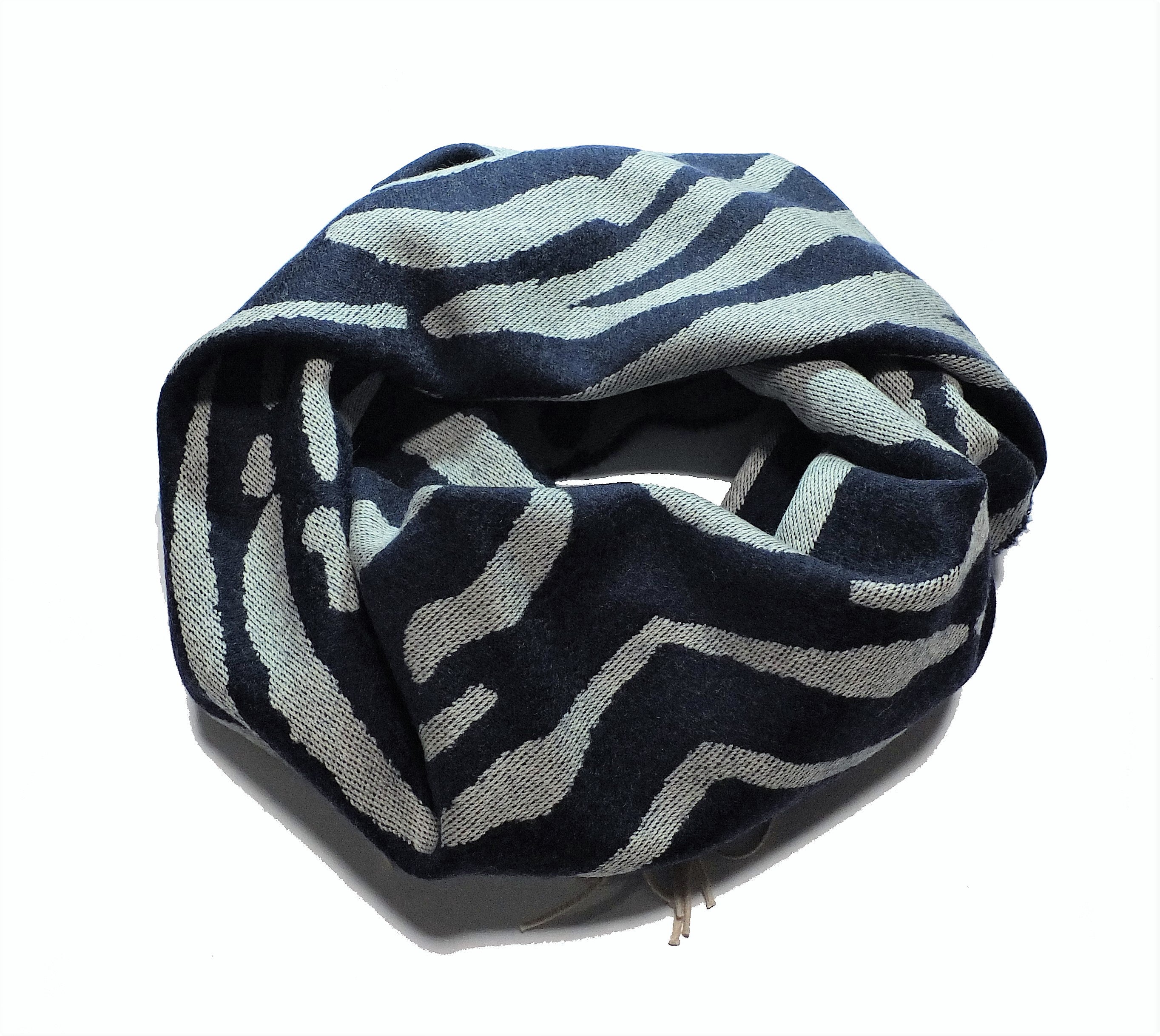 Sciarpa/Stola- 100% Lana Merino - Zebrata