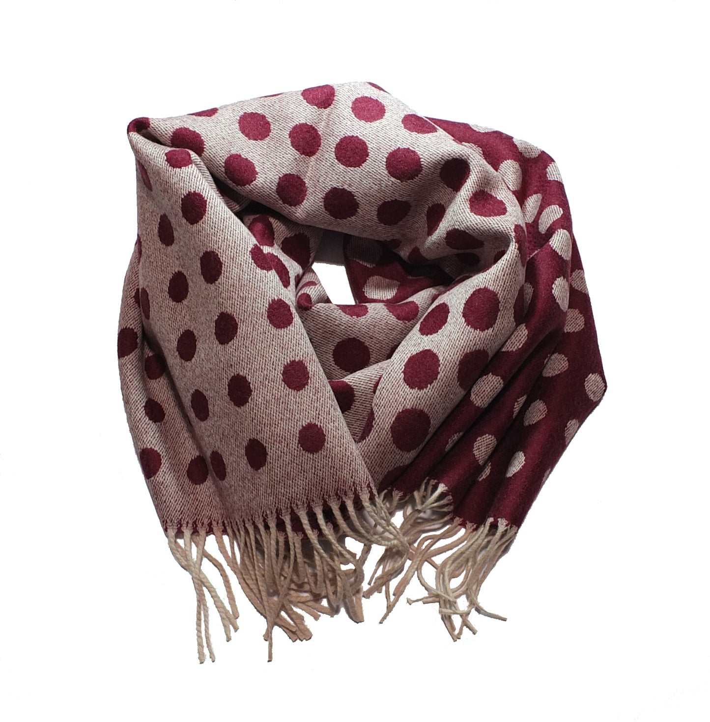 Echarpe/Etole - 100% Laine Mérinos - Pois