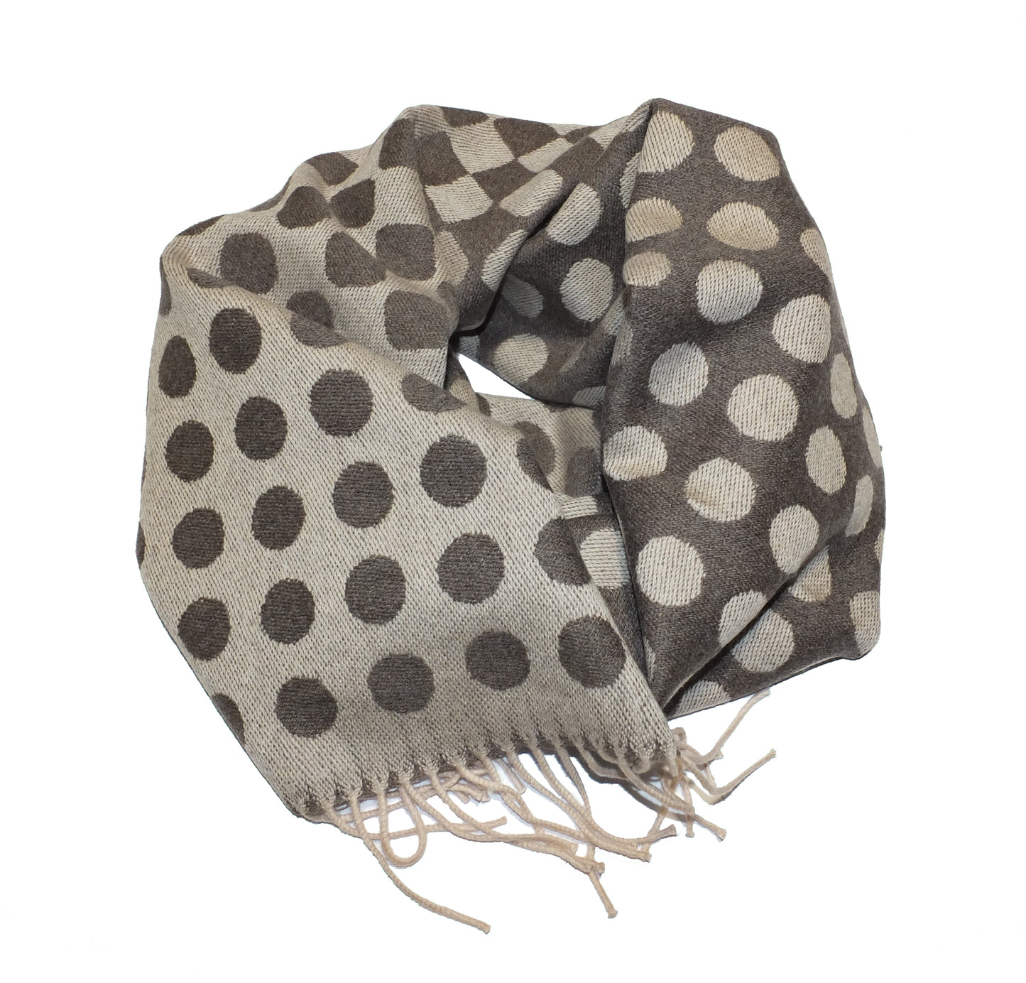 Echarpe/Etole - 100% Laine Mérinos - Pois