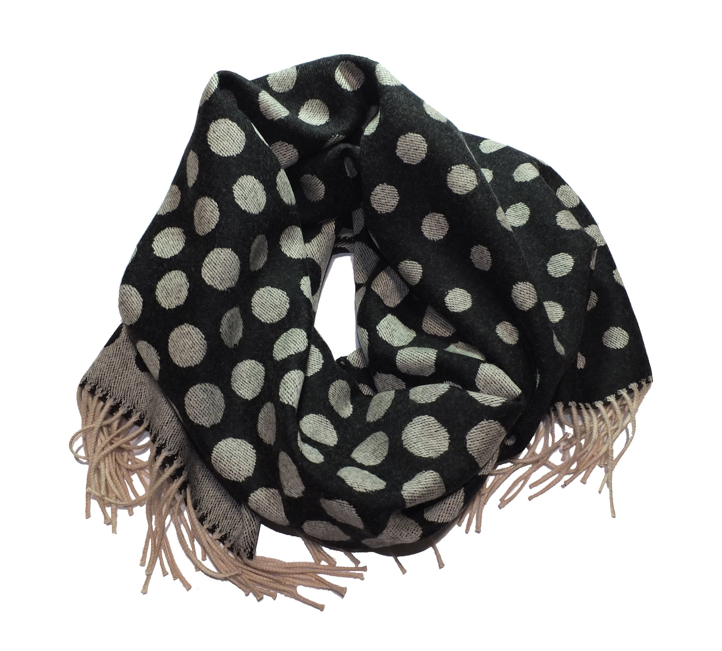 Echarpe/Etole - 100% Laine Mérinos - Pois