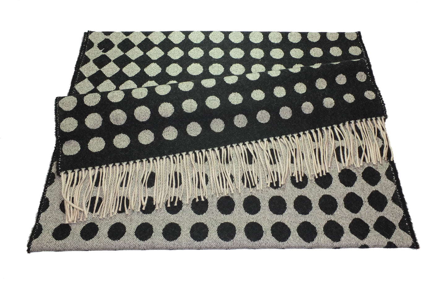 Echarpe/Etole - 100% Laine Mérinos - Pois