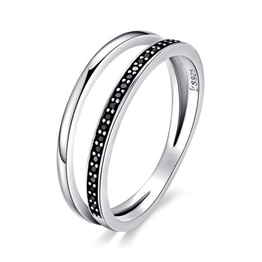 Anello a due fasce in Argento 925