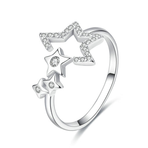 Anello con stelle in Argento 925