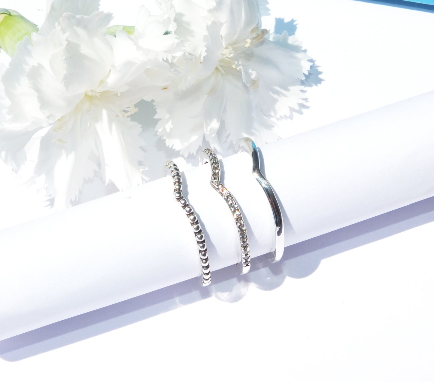 Bague décoration boule en Argent 925