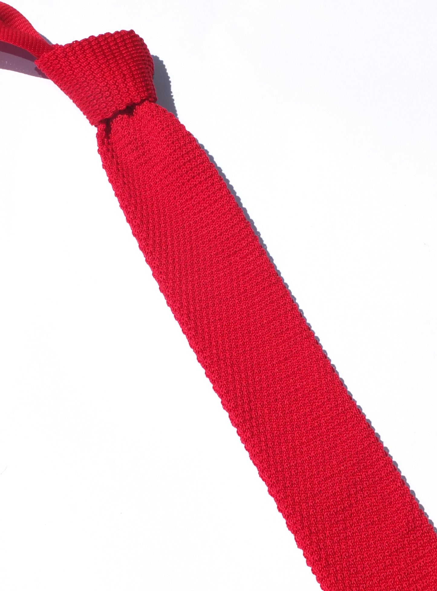 Cravatta a maglia in cotone- Tinta Unita