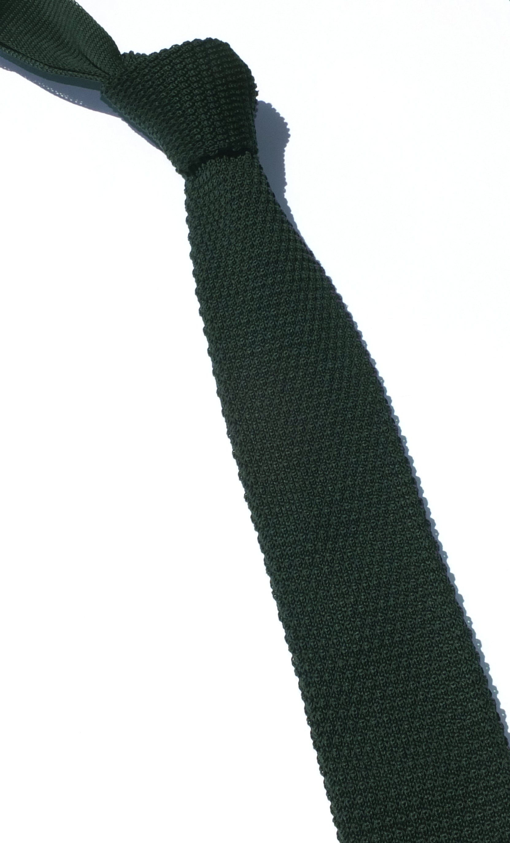 Cravatta a maglia in cotone- Tinta Unita